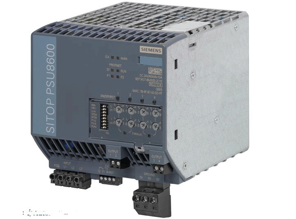 SITOP PSU8600ﻧﺴﻞ ﺟﺪﯾﺪ ﻣﻨﺎﺑﻊ ﺗﻐﺬﯾه ﻣﺎژوﻻر زﯾﻤﻨﺲ ﺑﺎ ﻗﺎﺑﻠﯿﺖ اﺗﺼﺎل ﺑه ﺷﺒﮑه ﭘﺮوﻓﯿﻨﺖ